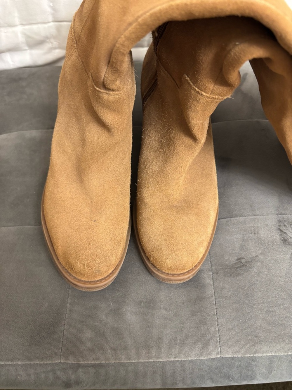 Lucky Brand Women's Over-the-Knee Suede Boots in Tan